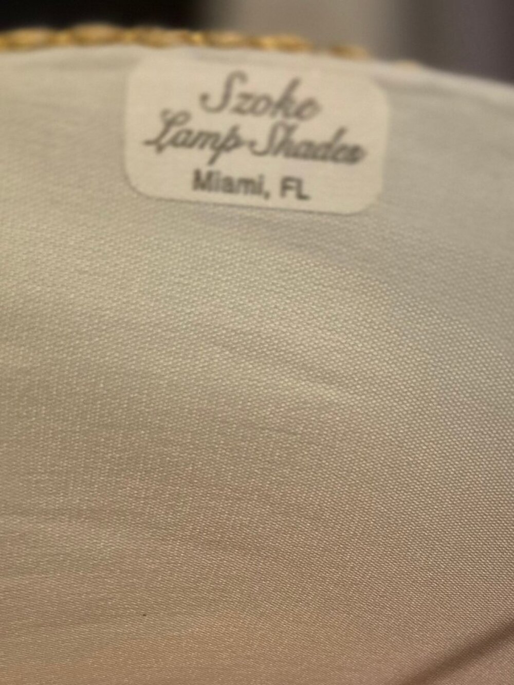 Szoke Lamp Shade. Miami Fl. Custom. Beautiful! - Picture 4 of 7